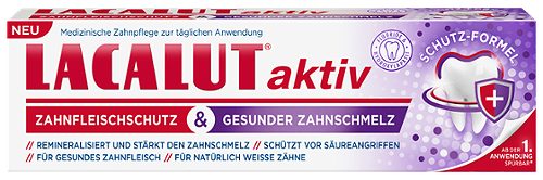 Produktbild von Lacalut aktiv, Zahncreme Zahnfleischschutz/Zahnschmelz 75 ml
