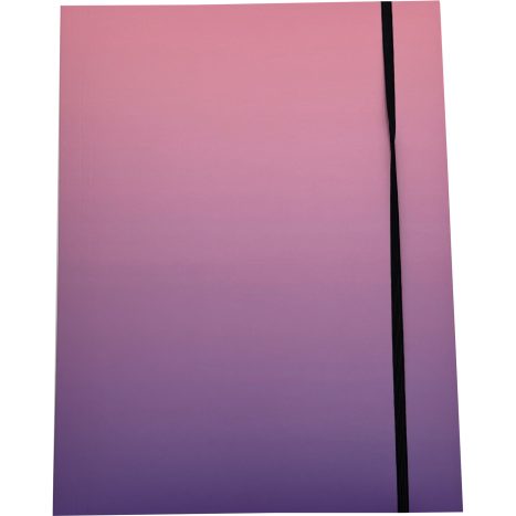 Gummizugmappe A4 Farbverlauf rosa