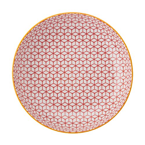 Produktbild von Bowl 21x5cm    blue geometric , 