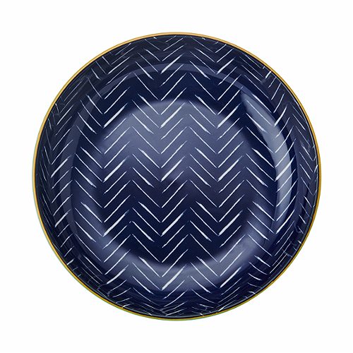 Produktbild von Mikasa, Bowl 21x5cm Indigo Chevron Stoneware