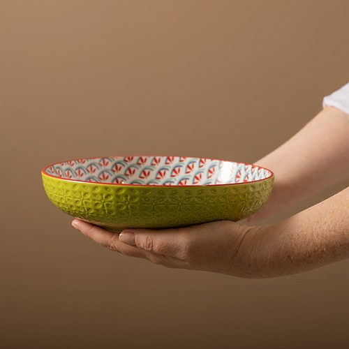 Produktbild von Mikasa, Bowl 21x5cm geometric line Stoneware