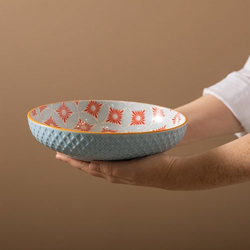 Produktbild von Mikasa, Bowl 21x5cm blue moasic Stoneware