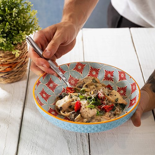 Produktbild von Mikasa, Bowl 21x5cm blue moasic Stoneware