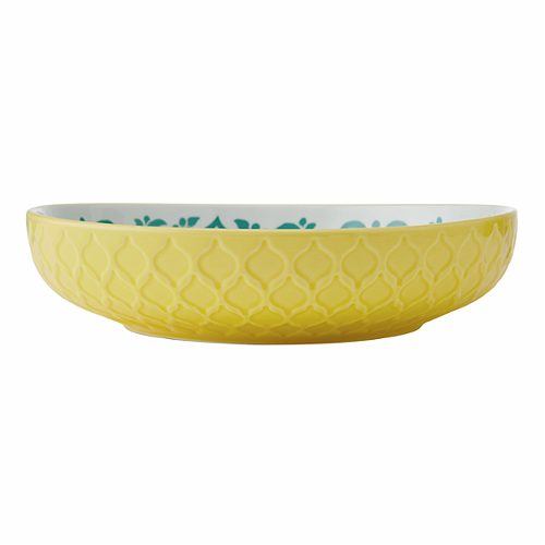 Produktbild von Mikasa, Bowl 21x5cm yellow blue geom. Stoneware