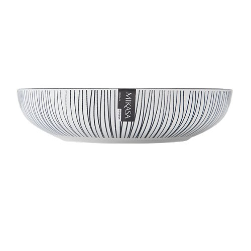 Produktbild von Mikasa, Bowl 21x5cm black stripe Stoneware