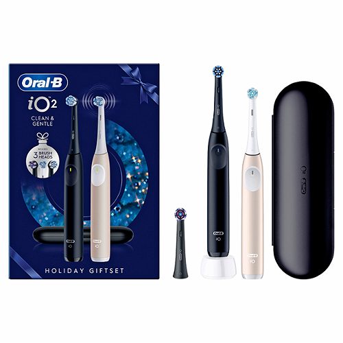 Produktbild von Oral-B, Elektrische Zahnbürste iO Serie 2 Black/Pink mit 2 Handstücke