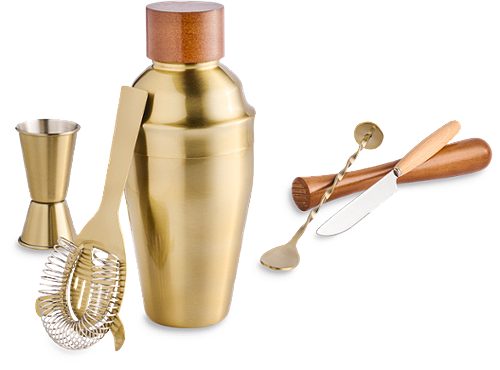 Produktbild von Cocktailset    6 tlg. gold    , 