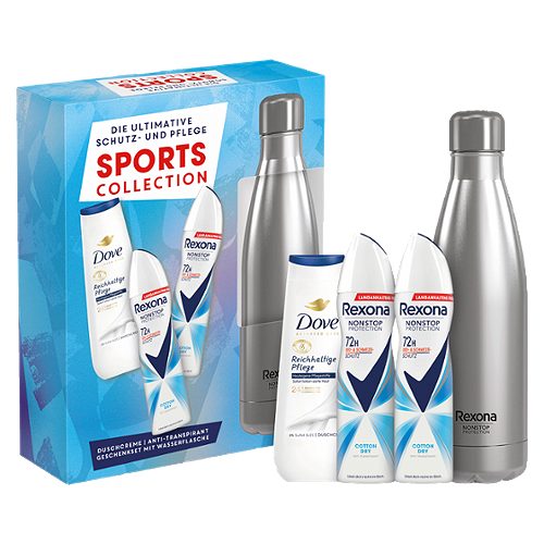 Produktbild von Rexona, Geschenkset mit Wasserflasche Sports Collection