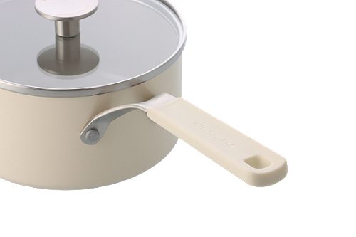 Produktbild von KitchenAid, Stielkasserolle mit Deckel Creme 16 cm
