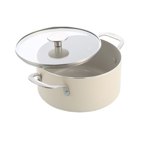 Produktbild von KitchenAid, Kasserolle mit Deckel Creme 20 cm