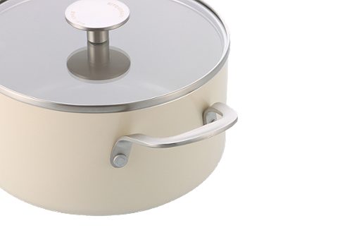 Produktbild von KitchenAid, Kasserolle mit Deckel Creme 20 cm