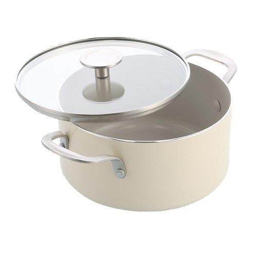 Produktbild von KitchenAid, Kasserolle mit Deckel Creme 24 cm