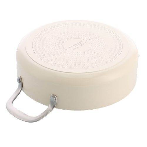 Produktbild von KitchenAid, Schmorpfanne Creme 24 cm