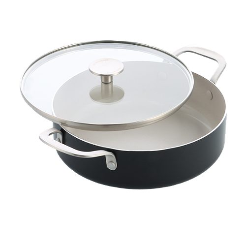 Produktbild von KitchenAid, Schmorpfanne 24 cm schwarz