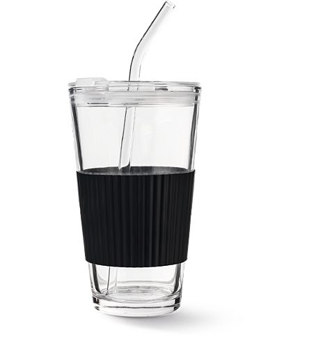 Produktbild von Kaffeebecher   inkl. Strohhalm, 