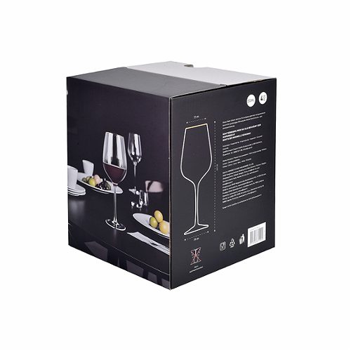 Produktbild von Metro, Weinlgas 550 ml 4er Set Goldrand