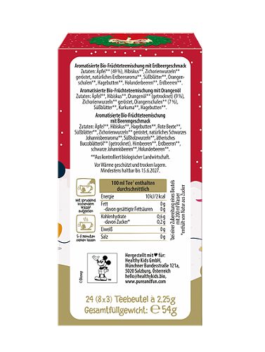 Produktbild von Pure & Fun Rettet das Kind, Bio Tee Adventkalender Micky Maus 24 Teebeutel