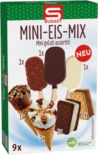 Produktbild von S-BUDGET, Mini-Eis-Mix 9 Stück