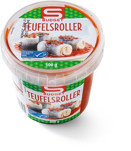 Produktbild von S-BUDGET, Teufelsroller mit MSC-Heringsfilet