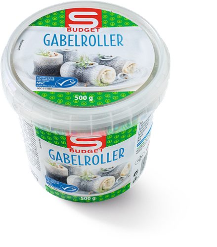 Produktbild von S-BUDGET, Gabelroller mit MSC-Heringsfilet