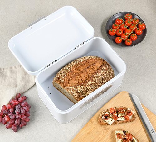 Produktbild von Kesper, Brotkasten aus Metall weiß