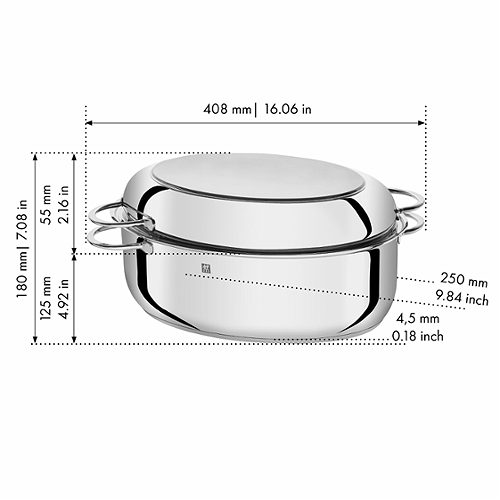 Produktbild von Zwilling, Plus Bräter oval 41 cm