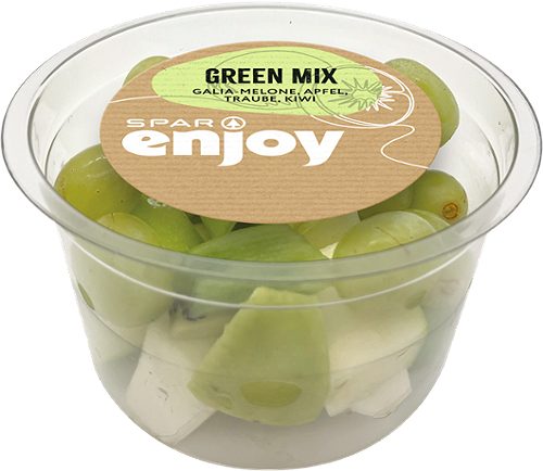 Produktbild von SPAR enjoy, Green Mix Galia-Melone-Apfel-Traube-Kiwi
