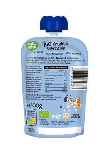 Produktbild von Pure & Fun, Bio Knuddel Quetschie Bluey