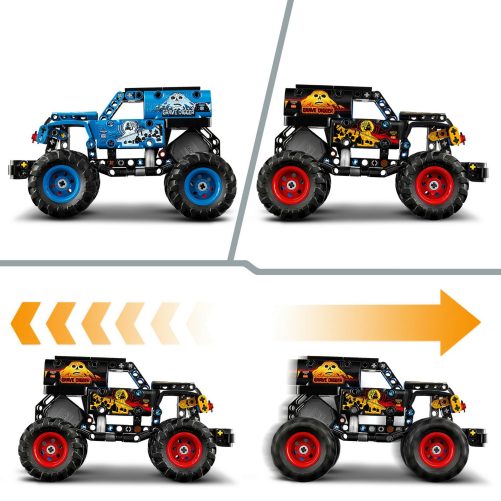 Produktbild von LEGO Technic, Monster Jam Grave Digger Feuer und Eis 42219