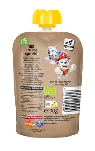 Produktbild von Pure & Fun, Bio Freunde Quetschie PAW Patrol