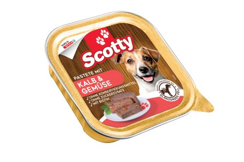 Produktbild von Scotty, Hundenahrung Pastete mit Kalb & Gemüse