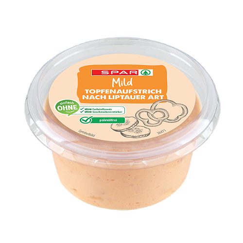 Produktbild von SPAR, Topfenaufstrich Liptauer Art mild