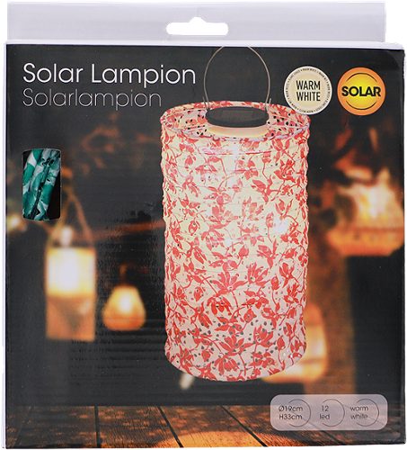 Produktbild von Solar Lampion 19cm zylinder ,