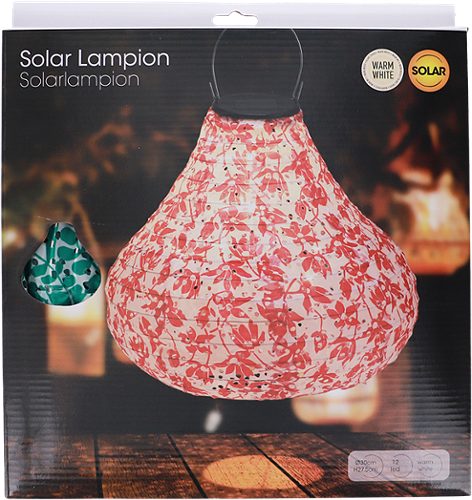 Produktbild von Solar Lampion 30cm Birnenform,