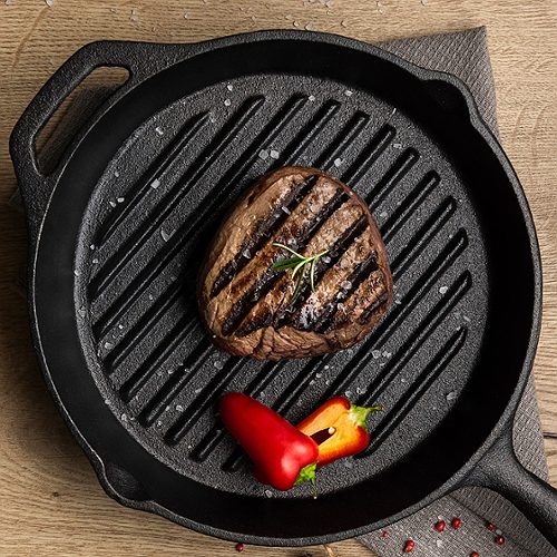 Produktbild von Tramontina, Gusseisen Grillpfanne rund 28cm