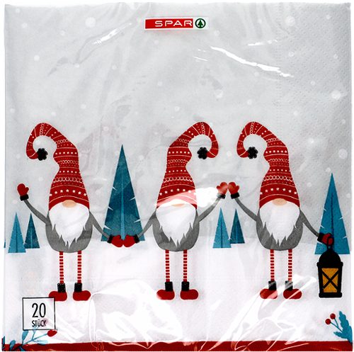 Produktbild von SPAR, Dekoserviette Winter 2026