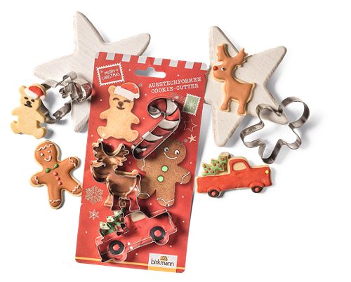 Produktbild von Birkmann, Ausstecher Set auf Cardboard Dear Santa 5tlg.