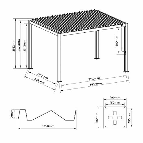 Produktbild von Pergola CORE 110 ,