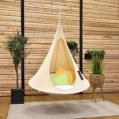 Produktbild von Vivere Cacoon, Hängesessel für Kinder Natur weiß