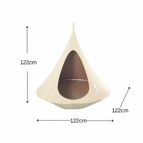 Produktbild von Vivere Cacoon, Hängesessel für Kinder Natur weiß