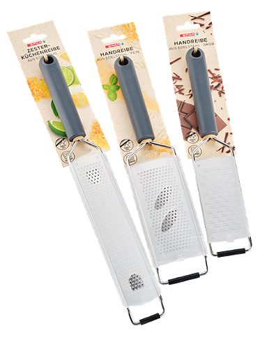Produktbild von SPAR, Zesterrreibe 38 cm fein, Soft-Touch-Griff