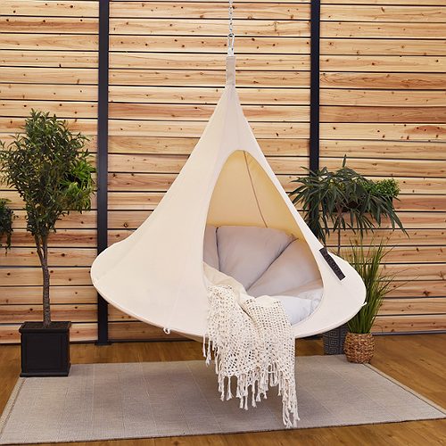 Produktbild von Vivere Cacoon, Hängesessel Single Natur weiß