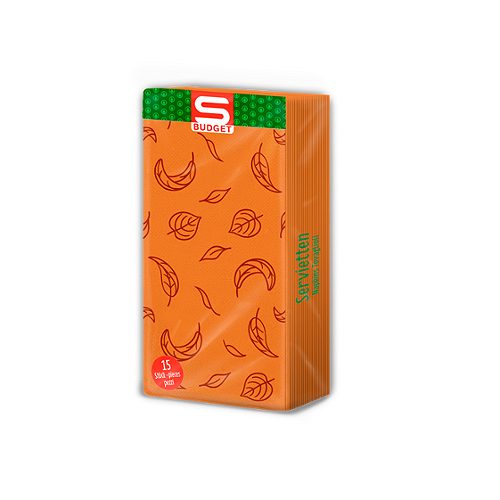 Produktbild von S-BUDGET, Pocketserviette Herbst 15 Stück