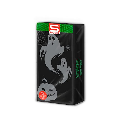Produktbild von S-BUDGET, Pocketserviette Herbst 15 Stück