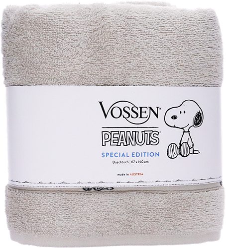 Vossen Peanuts Duschtuch pearl grey 67x140cm