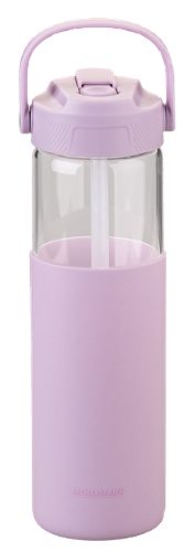 Produktbild von Pamela Reif, Glasflasche mit Silikon lavend 660ml