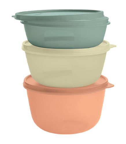 Tupperware Schüssel Set 3 Stück 0,95L/1,4L/1,9L