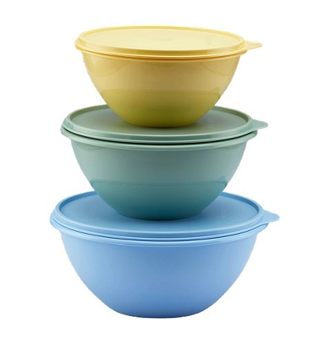 Tupperware Schüssel Set 3 Stück 1,11L-1,7L-2,5L