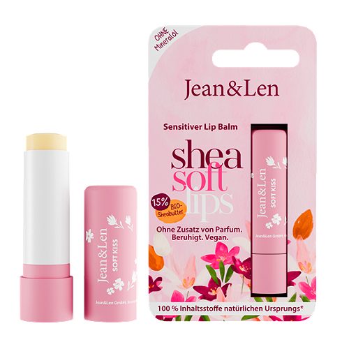 Produktbild von Jean&Len, Sensitiver Lip Balm Shea Soft Lips 4,8 g