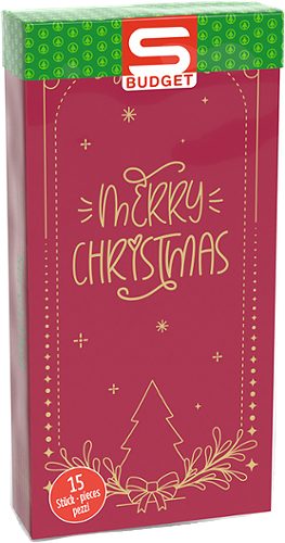 Produktbild von S-BUDGET, Pocketserviette Weihnachten 15 Stück